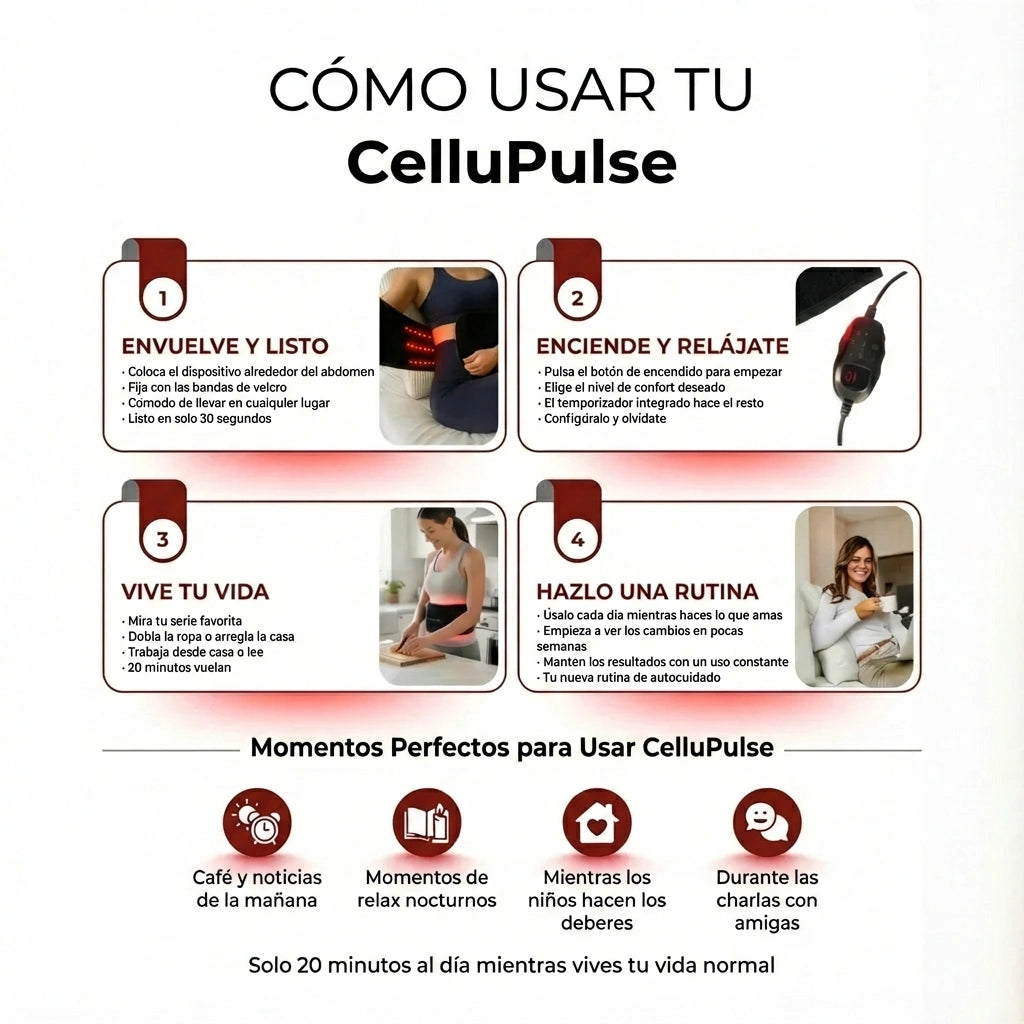 Faja de Luz Roja para Reafirmar el Abdomen y Recuperar la Confianza